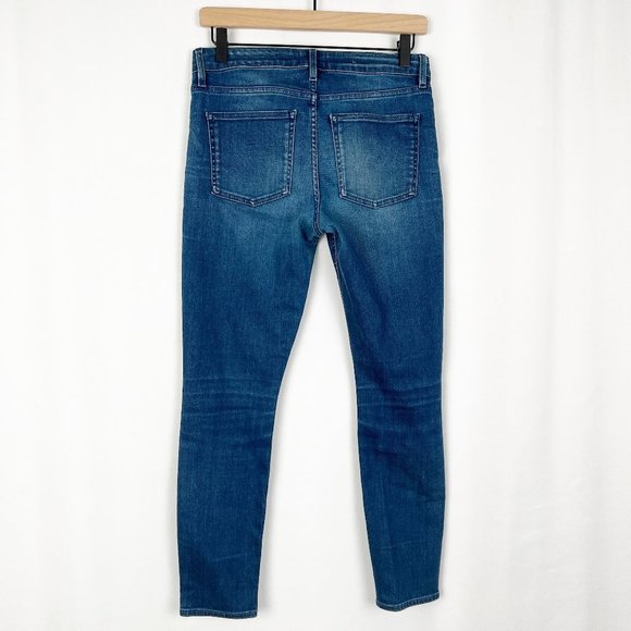 Acne Studios Skin 5 Ocean Skinny Slim Denim Jeans Mid High Rise Waisted Long 29 - Picture 8 of 10